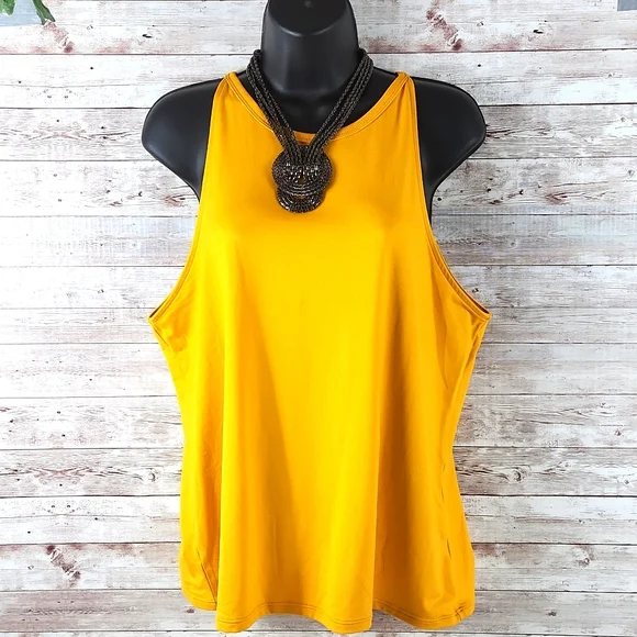 Joy Lab, Women's gold tank top, round neck, sleeveless, Size Ex Large - Picture 1 of 6